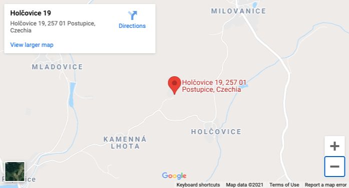 Mapa Dvůr Želichov